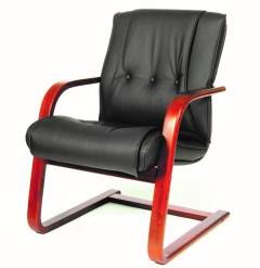 Офисное кресло CHAIRMAN  653 V, натуральная кожа,  черный