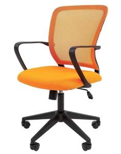 Офисное кресло CHAIRMAN 698, ткань TW/сетчатый акрил,  оранжевый