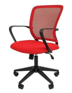 Офисное кресло CHAIRMAN 698, ткань TW/сетчатый акрил,  красный