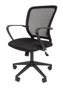 Офисное кресло CHAIRMAN 698, ткань TW/сетчатый акрил,  черный