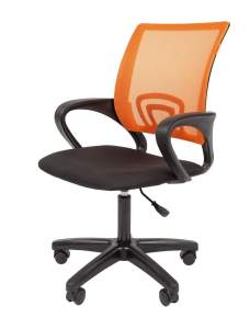 Офисное кресло CHAIRMAN 696 LT, ткань стандарт/сетчатый акрил,  оранжевый
