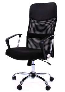 Офисное кресло CHAIRMAN 610, ткань стандарт/сетчатый акрил,  черный