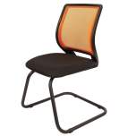 Офисное кресло CHAIRMAN 699 V, ткань стандарт/сетчатый акрил, оранжевый