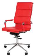 Офисное кресло CHAIRMAN 750, экокожа,  красный