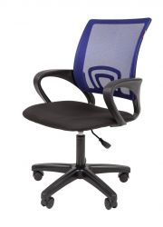 Офисное кресло CHAIRMAN 696 LT, ткань стандарт/сетчатый акрил,  синий