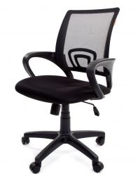 Офисное кресло CHAIRMAN 696, ткань TW/сетчатый акрил,  черный