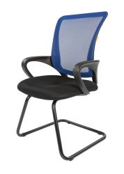 Офисное кресло CHAIRMAN 969 V, ткань TW/сетчатый акрил,  черный/синий