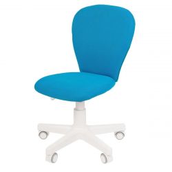 Детское кресло CHAIRMAN Kids 105, ткань TW, голубой, пластик белый