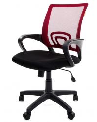 Офисное кресло CHAIRMAN 696, ткань TW/сетчатый акрил,  красный