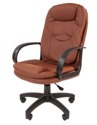 Офисное кресло Стандарт СТ-68, экокожа, коричневый