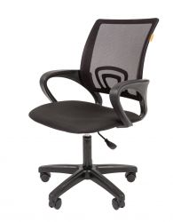Офисное кресло CHAIRMAN 696 LT, ткань стандарт/сетчатый акрил,  черный