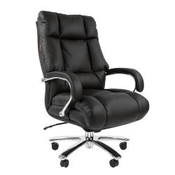 Кресло для руководителя CHAIRMAN 405, черная кожа