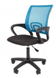 Офисное кресло CHAIRMAN 696 LT, ткань стандарт/сетчатый акрил,  голубой