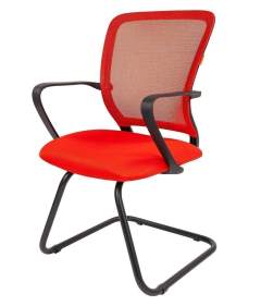 Офисное кресло CHAIRMAN 698 V, ткань TW/сетчатый акрил,  красный