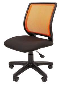 Офисное кресло CHAIRMAN 699 б/подлк, ткань стандарт/сетчатый акрил, оранжевый
